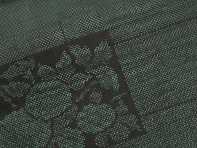 平和屋着物●本場大島紬 9マルキ 短冊重ね草花文 ロング丈 正絹 逸品 CABI2619yc