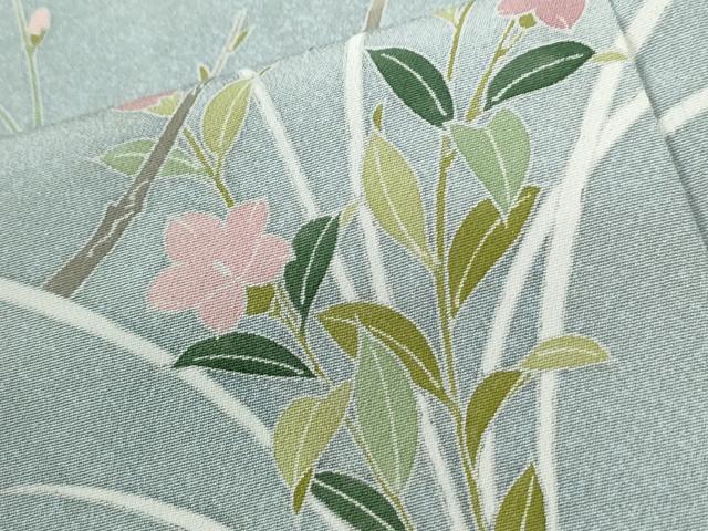 平和屋着物●訪問着 友禅 枝花文 暈し染め 正絹 逸品 CABI2624yc