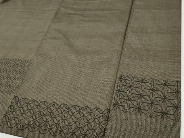 平和屋着物●訪問着 本場大島紬 200亀甲 七宝麻の葉吉祥文 正絹 逸品 CABI2644yc