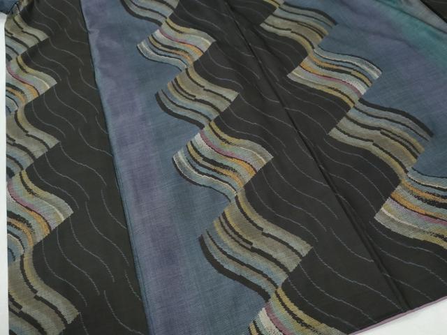 平和屋着物●本場大島紬 9マルキ 変わり縞 正絹 逸品 CABI2646yc