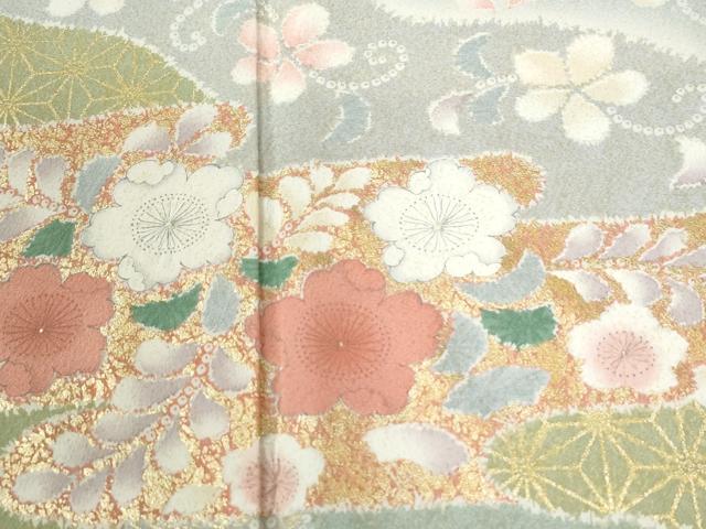 平和屋着物●訪問着 辻が花 金彩 正絹 逸品 CABI2648yc