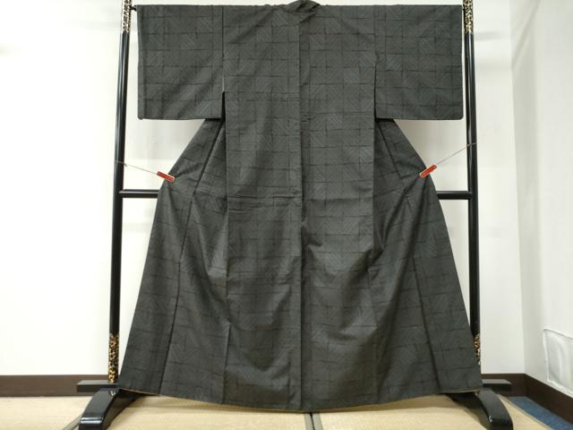 平和屋着物●本場大島紬 9マルキ 吉祥文 正絹 逸品 CABI2653yc