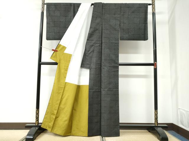 平和屋着物●本場大島紬 9マルキ 吉祥文 正絹 逸品 CABI2653yc