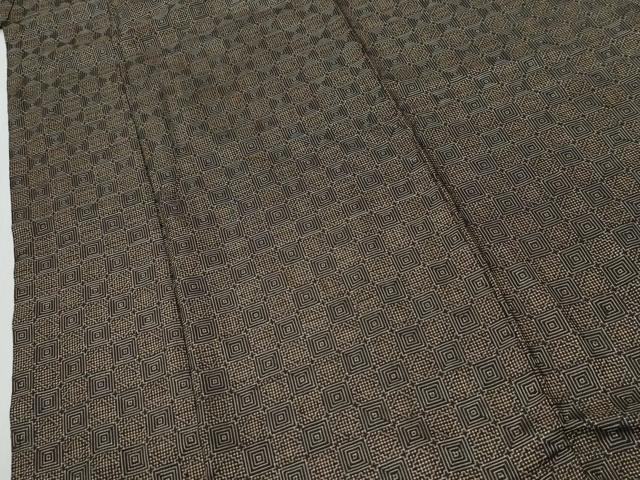 平和屋着物●本場大島紬 龍郷絣 正絹 逸品 CABI2655yc