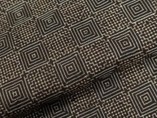 平和屋着物●本場大島紬 龍郷絣 正絹 逸品 CABI2655yc