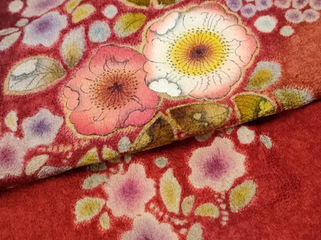 平和屋着物●豪華振袖 辻が花 暈し染め 正絹 逸品 CABI2666yc