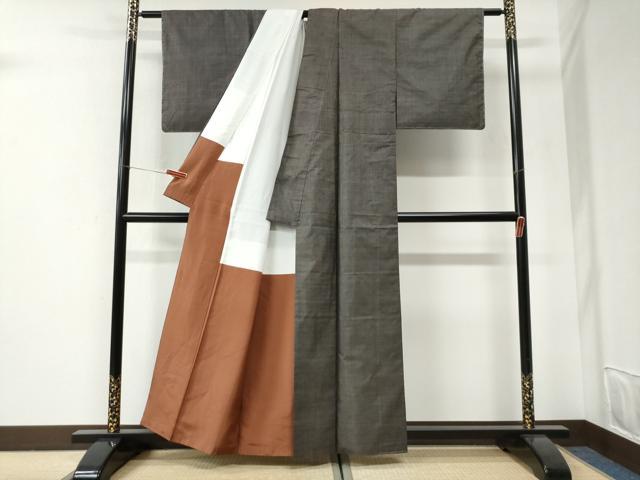 平和屋着物●本場大島紬 カタス 正絹 逸品 未使用 CABI2675yc