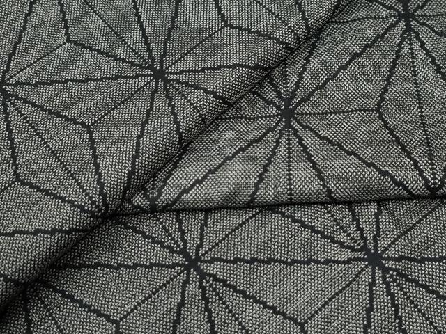 平和屋着物●本場大島紬 9マルキ 麻の葉文様 正絹 逸品 未使用 CABI2681yc