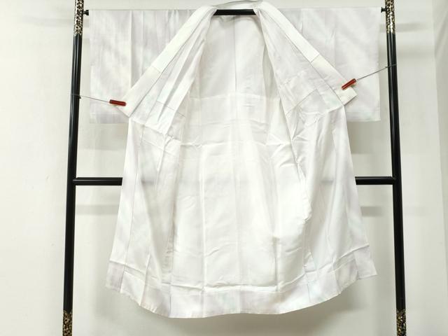 平和屋着物●長襦袢 無双仕立て 紗綾形地紋 暈し染め 半衿刺繍 正絹 逸品 CABI2710yc
