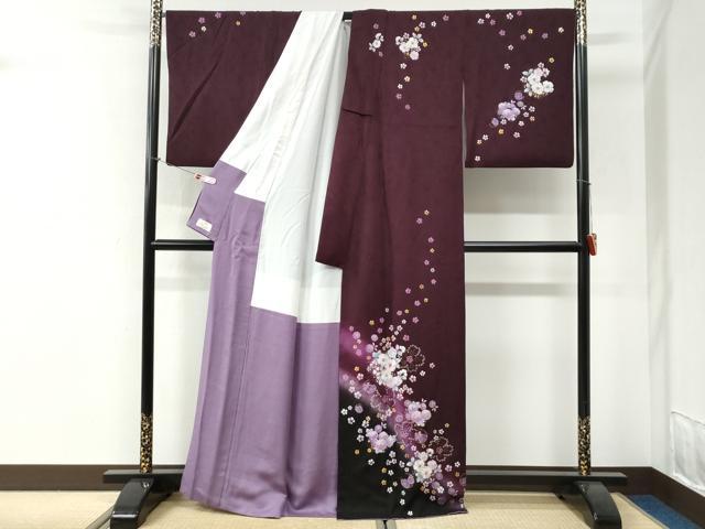 平和屋着物●越後十日町の一流染匠 桐屋・翠山工房 訪問着 辻が花 暈し染め 金彩 やまと金ラベル 正絹 逸品 CABI2717yc