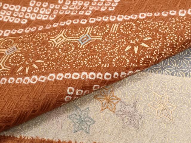 平和屋着物●訪問着 絞り 刺繍 短冊吉祥花文 金彩 正絹 逸品 CABI2730yc