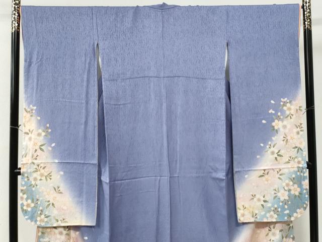 平和屋着物●豪華振袖 十二単風 舞桜文 ラメ糸 暈し染め 金彩 やまと誂製 正絹 逸品 CABI2759yc