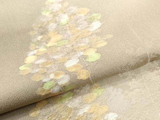 平和屋着物▼上質な小紋 地紋起こし 樹林文 暈し染め 正絹 逸品 未使用 CABI2761yc