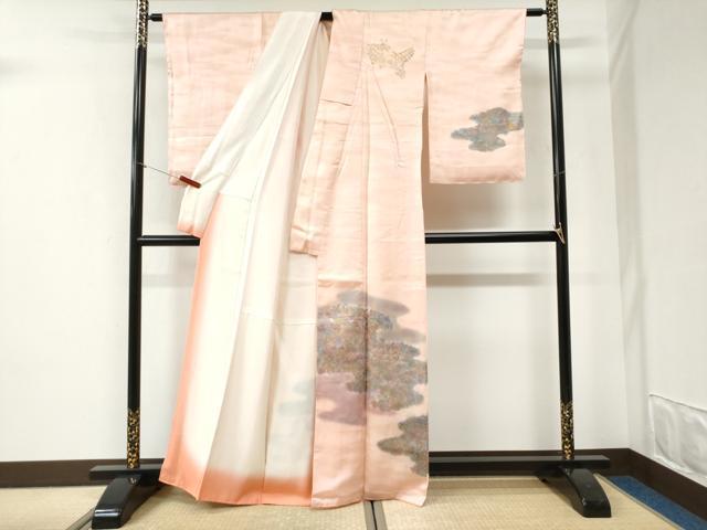 平和屋着物●訪問着 辻が花 暈し染め 金彩 正絹 逸品 未使用 CABI2762yc