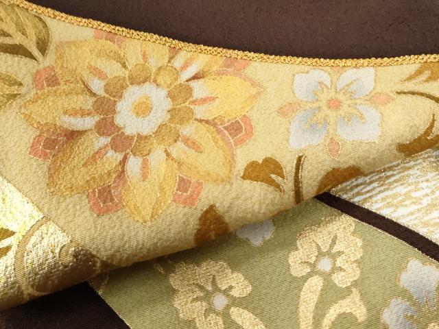 平和屋着物●豪華色留袖 作家物 駒刺繍 唐草文様 本金箔 正絹 逸品 未使用 CABI2767yc