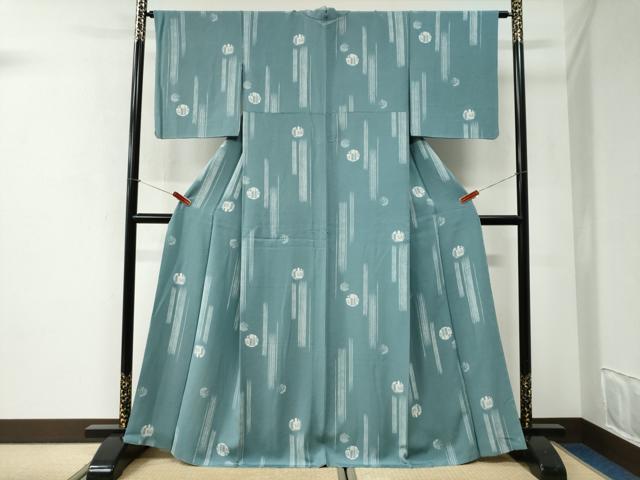 平和屋着物●上質な小紋 霞吉祥丸文 正絹 逸品 CABI2772yc