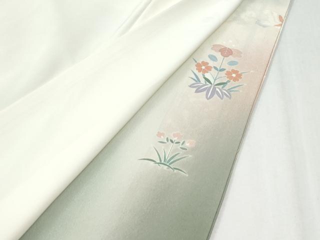 平和屋着物●豪華色留袖 作家物 駒刺繍 霞飛鳥更紗花唐草文 暈し染め 金彩 三越扱い 正絹 逸品 CABI2778yc