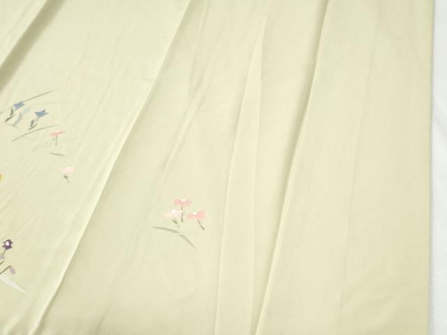 平和屋着物●訪問着 刺繍 人物流水草花文 正絹 逸品 CABI2823yc