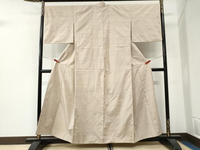 平和屋着物●結城紬 色無地 浅黄色 高島屋扱い 正絹 逸品 CABI2842yc