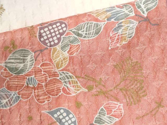 平和屋着物●訪問着 絞り 草花文 金彩 正絹 逸品 CABI2843yc
