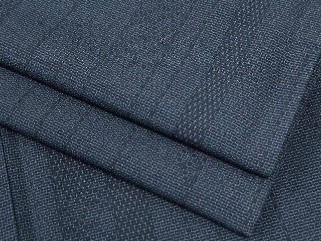 平和屋着物●本塩沢 110亀甲 エ霞吉祥文 正絹 逸品 CABI2845yc
