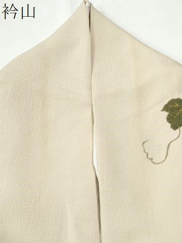 平和屋着物●上質な小紋 絞り 葡萄蔦の葉文 金彩 正絹 逸品 CABI2851yc