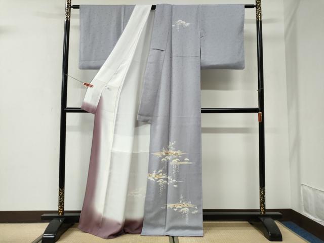 平和屋着物●訪問着 駒刺繍 霞松竹梅花文 金彩 健勝苑扱い 正絹 逸品 CABI2875yc