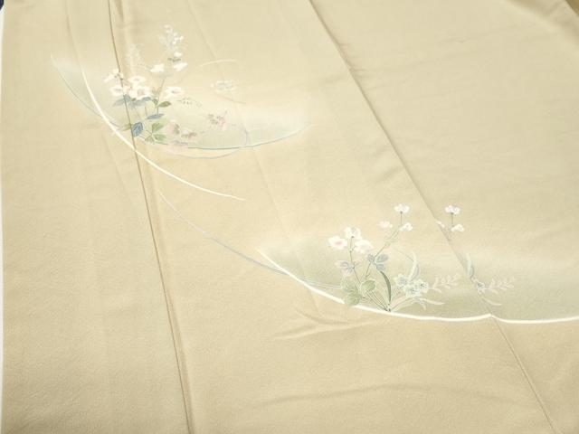 平和屋着物●訪問着 友禅 作家物 草花文 暈し染め 正絹 逸品 CABI2900yc