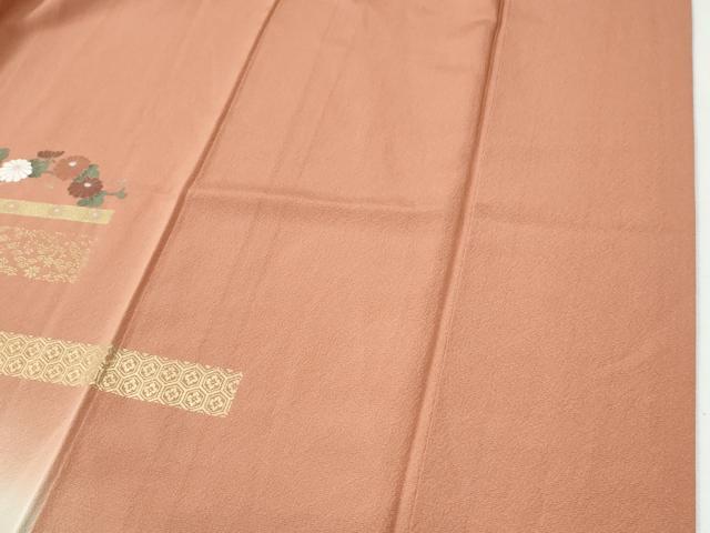 平和屋着物●訪問着 刺繍 花唐草文 暈し染め 金彩 正絹 逸品 CABI2902yc