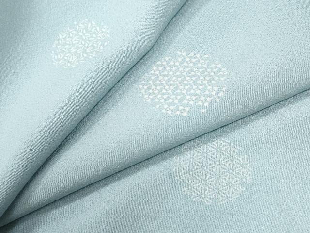 平和屋着物●上質な小紋 雪輪吉祥文 ロング丈 正絹 逸品 CABI2904yc