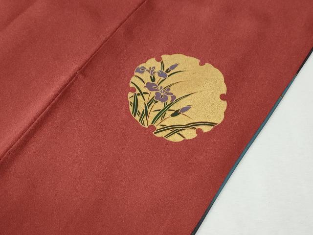 平和屋着物●訪問着 流水雪輪竹垣草花文 暈し染め 金彩 正絹 逸品 CABI2907yc