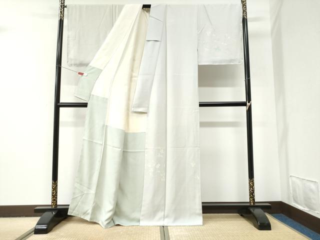 平和屋着物●訪問着 作家物 枝葉文 正絹 逸品 CABI2917yc