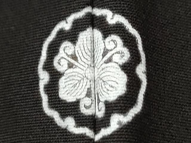 平和屋着物●訪問着 駒刺繍 源氏香 文箱浜松短冊吉祥文 黒地 金彩 ロング丈 正絹 逸品 未使用 CABI2929yc