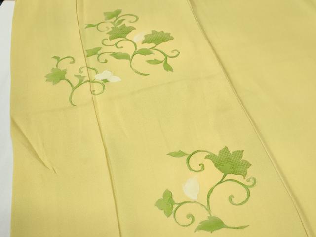 平和屋着物●色留訪問着 地紋起こし 更紗花唐草文 正絹 逸品 CABI2930yc