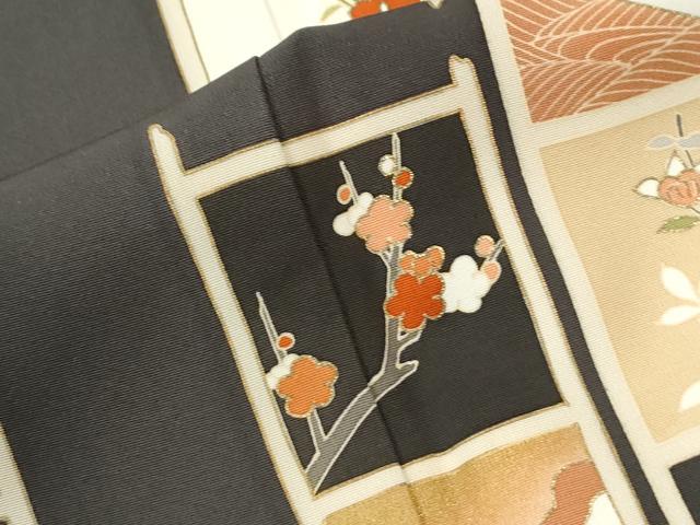 平和屋着物●銀座きしや 訪問着 駒刺繍 吉祥花唐草文 金彩 正絹 逸品 CABI2931yc