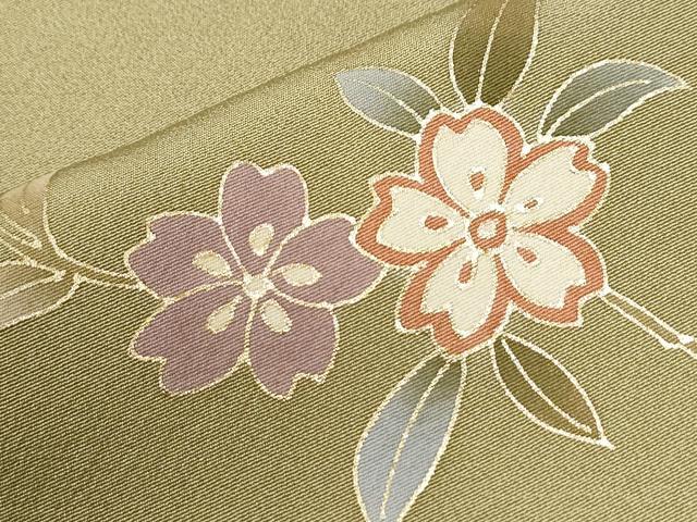 平和屋着物●訪問着 駒刺繍 草花文 暈し染め 金彩 正絹 逸品 CABI2936yc