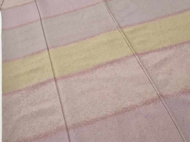 平和屋着物●上質な小紋 横縞 正絹 逸品 CABI2942yc