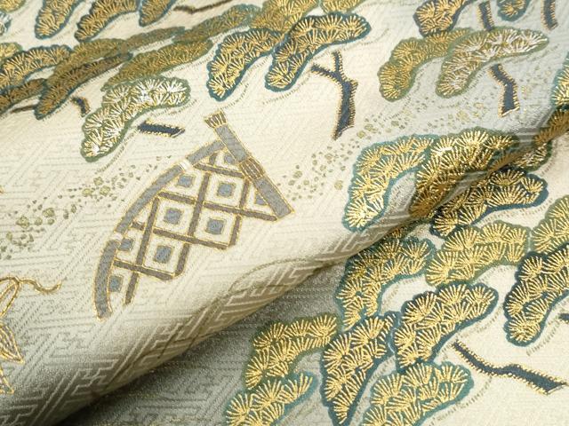 平和屋着物●訪問着 浜松風景文 暈し染め 金彩 正絹 逸品 未使用 CABI2943yc