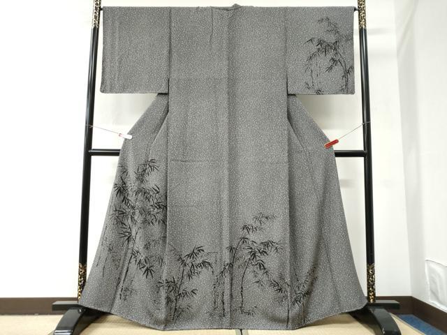平和屋着物●訪問着 枝葉文 正絹 逸品 CABI2945yc