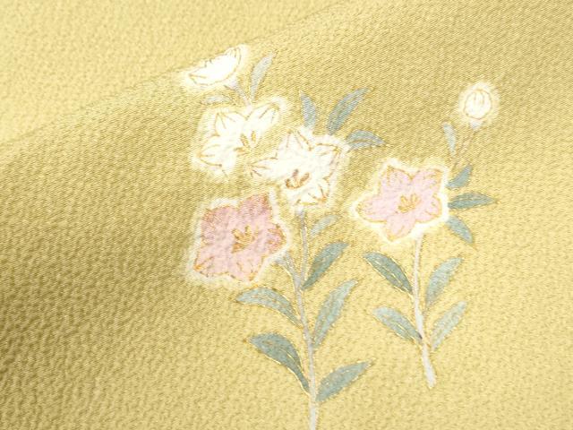 平和屋着物●訪問着 駒刺繍 枝梅草花文 暈し染め 金彩 やまと誂製 正絹 逸品 CABI2948yc
