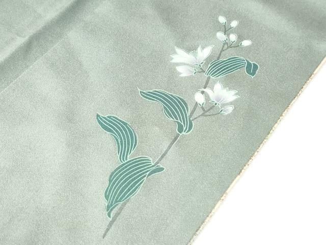 平和屋着物●訪問着 草花文 暈し染め 金彩 正絹 逸品 CABI2964yc