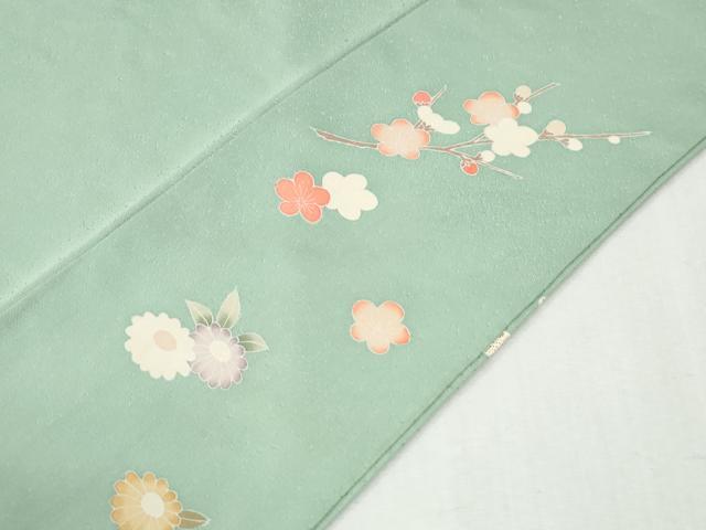 平和屋着物●訪問着 駒刺繍 エ霞雪輪吉祥花文 金彩 三越扱い 正絹 逸品 CABI2970yc