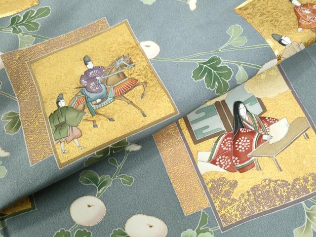 平和屋着物●豪華色留袖 作家物 駒刺繍 色紙重ね万寿菊人物文 金彩 正絹 逸品 未使用 CABI2973yc