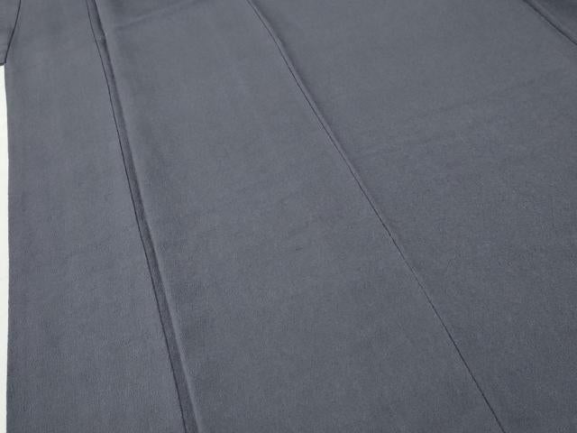 平和屋着物●上質な色無地 藤煤竹色 鬼しぼ縮緬 正絹 逸品 CABI2978yc