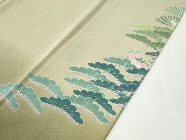 平和屋着物●豪華色留袖 友禅 作家物 浜松風景文 暈し染め 正絹 逸品 CABI2979yc
