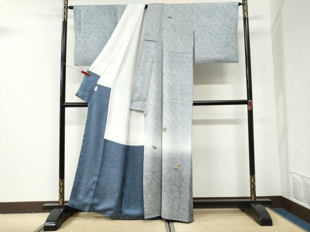 平和屋着物●訪問着 総絞り 総刺繍 雪輪松竹梅 暈し染め 正絹 逸品 CABI2984yc