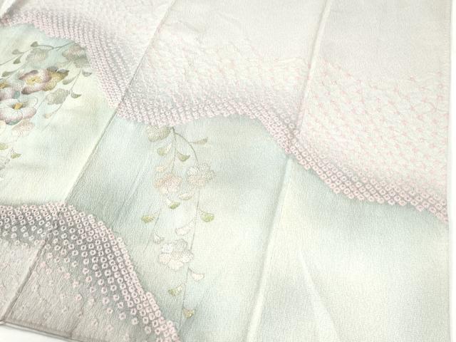 平和屋着物●訪問着 辻が花 絞り 暈し染め 金銀彩 正絹 逸品 CABI2986yc