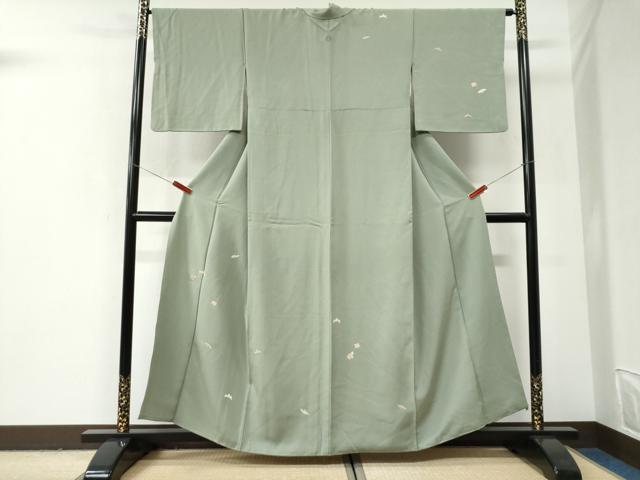 平和屋着物●訪問着 源氏香舞葉文 金彩 正絹 逸品 CABI2988yc