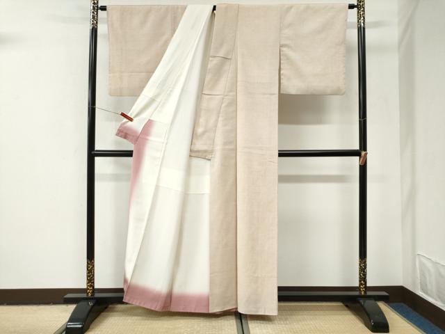 平和屋着物●本塩沢 蚊絣 正絹 逸品 CABI3020yc