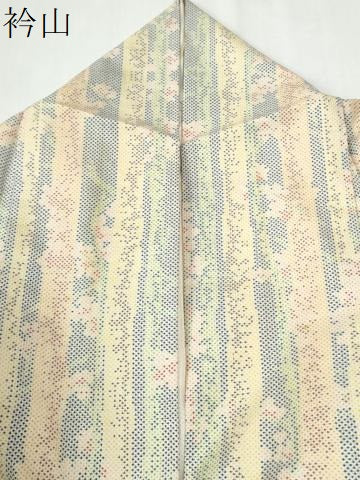 平和屋着物●本場大島紬 白大島 7マルキ 枝花文 正絹 逸品 CABI3021yc